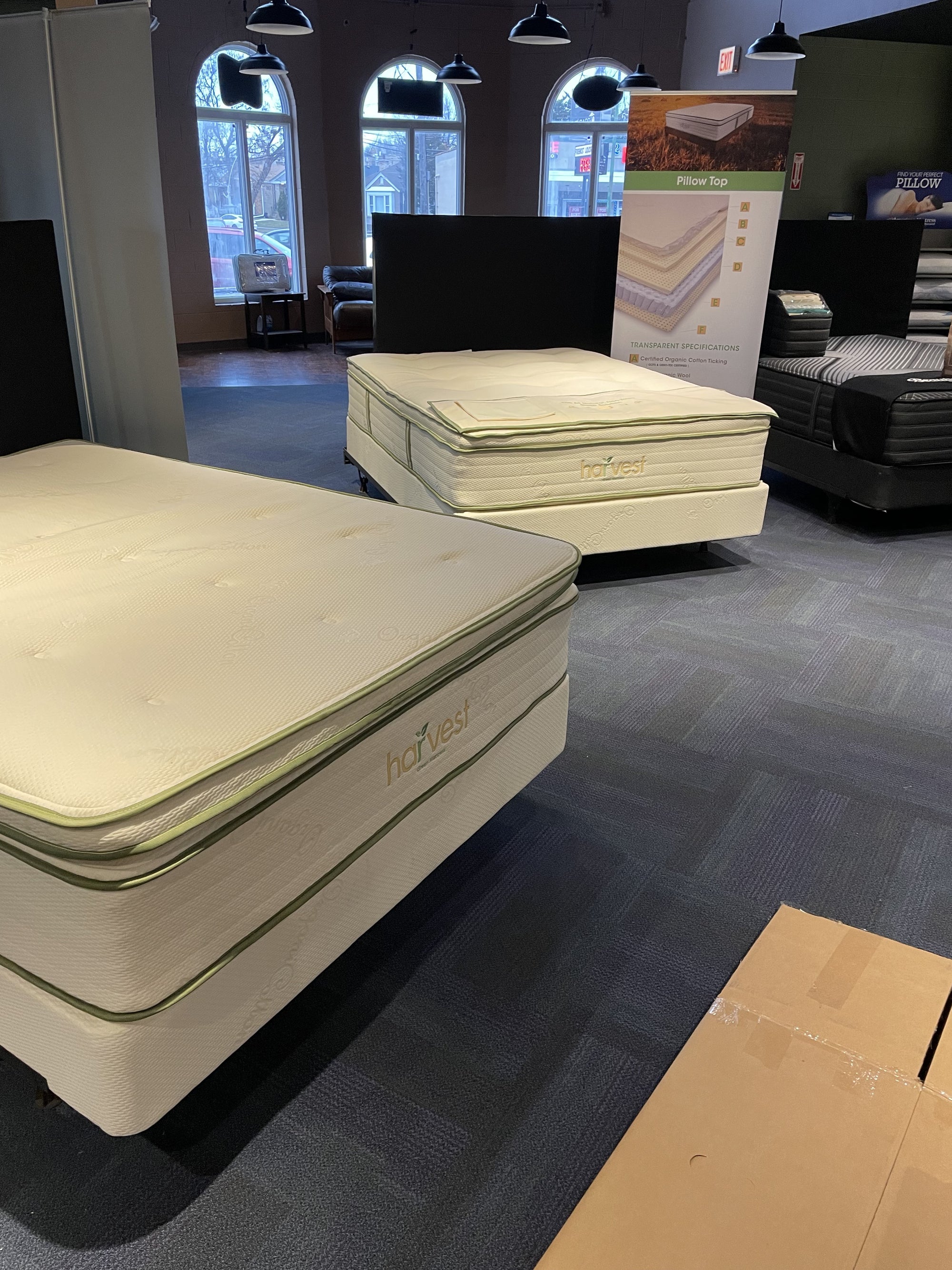 American-Mattress-Harvest-Green-Mattress-Experience-Center-in-6000-N-Lincoln-Ave-Chicago-IL-60659-In-Store-Display