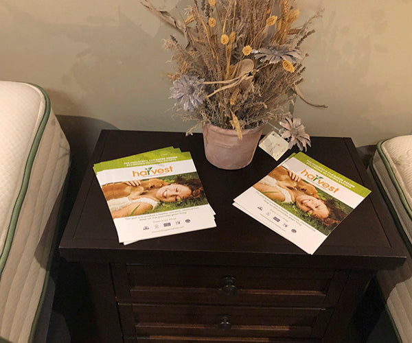 Picture of the inside harvest display of our partners store yavapai mattress in prescott valley, az