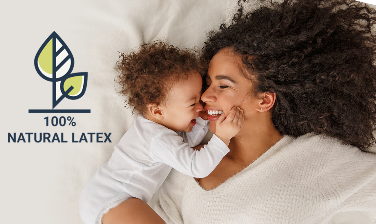100% Natural Latex Image Lady with Child