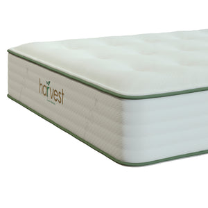 Corner Feature Image Of Our Harvest Green Original Double-Sided Mattress
