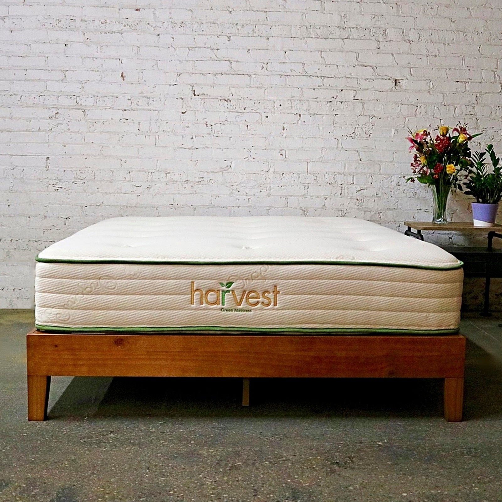 Vegan, Natural WoolFree Mattresses Harvest Green Mattress
